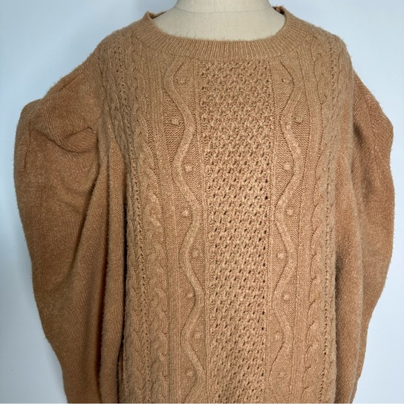 Express knit puff sleeves sweater - Picture 7 of 13